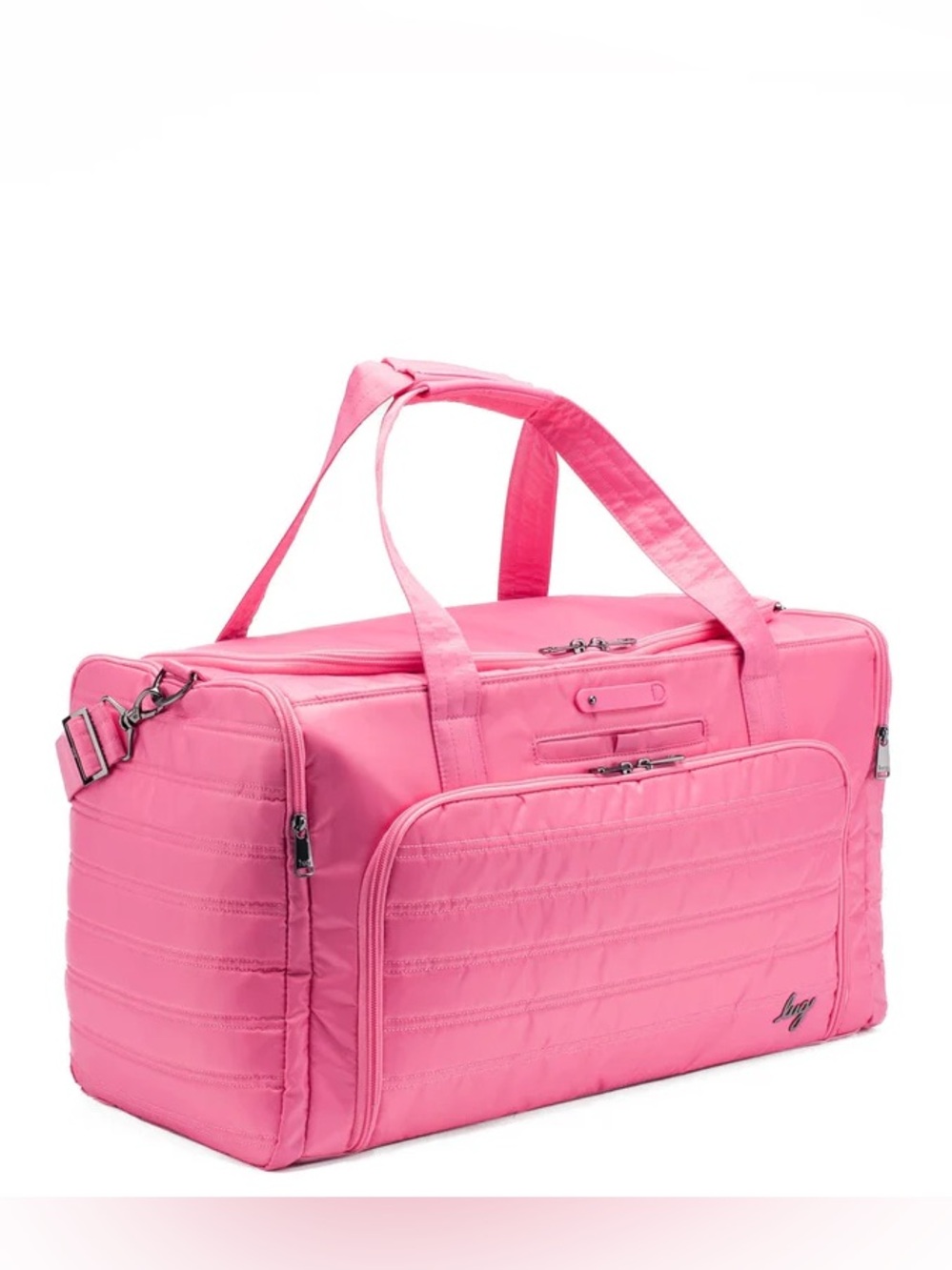 Lug Trolley Duffel Bag Pink Tourmaline Spacious Travel Bag